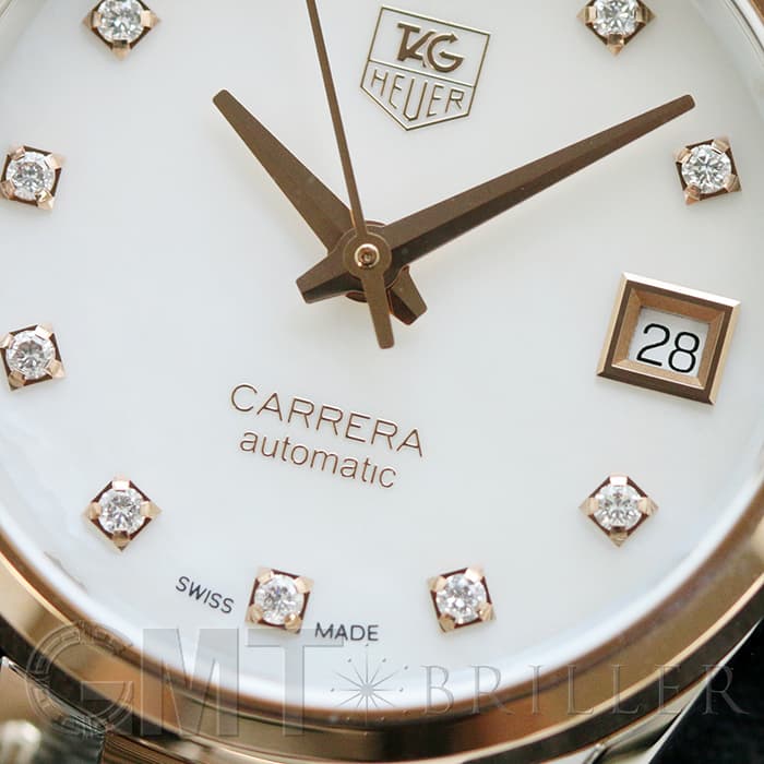 TAG HEUER タグ・ホイヤー カレラ キャリバー9 WAR2452.BD0777 ホワイトシェル 12Pダイヤ 6