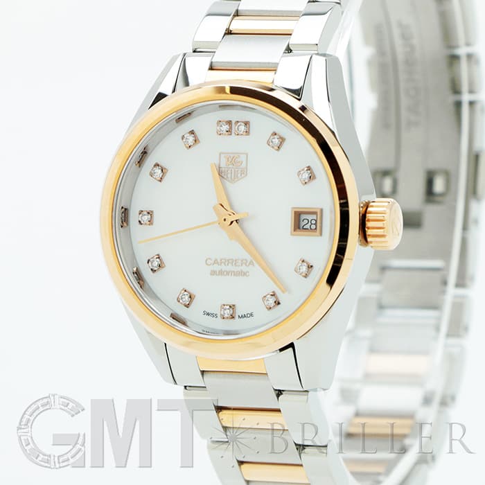 TAG HEUER タグ・ホイヤー カレラ キャリバー9 WAR2452.BD0777 ホワイトシェル 12Pダイヤ 8