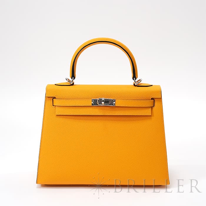 新品)HERMES エルメス ケリー 25 外縫い ジョーヌドール