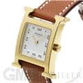 HERMES エルメス Hウォッチ HH1.201.131/UU35  036732WW00 Hウォッチ ゴールドプレーテッド ゴールドブラウン 15