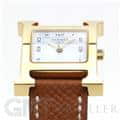 HERMES エルメス Hウォッチ HH1.201.131/UU35  036732WW00 Hウォッチ ゴールドプレーテッド ゴールドブラウン 16