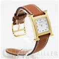 HERMES エルメス Hウォッチ HH1.201.131/UU35  036732WW00 Hウォッチ ゴールドプレーテッド ゴールドブラウン 1