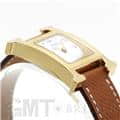 HERMES エルメス Hウォッチ HH1.201.131/UU35  036732WW00 Hウォッチ ゴールドプレーテッド ゴールドブラウン 21