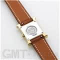 HERMES エルメス Hウォッチ HH1.201.131/UU35  036732WW00 Hウォッチ ゴールドプレーテッド ゴールドブラウン 24