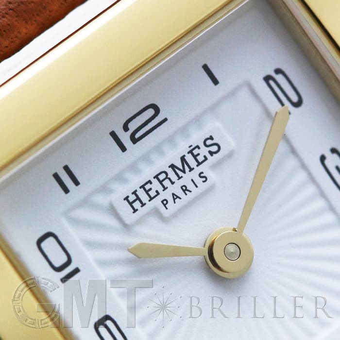 HERMES エルメス Hウォッチ HH1.201.131/UU35  036732WW00 Hウォッチ ゴールドプレーテッド ゴールドブラウン 5