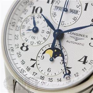 LONGINES ロンジン マスターコレクション ムーンフェイズ クロノ シルバー L2.673.4.78.6