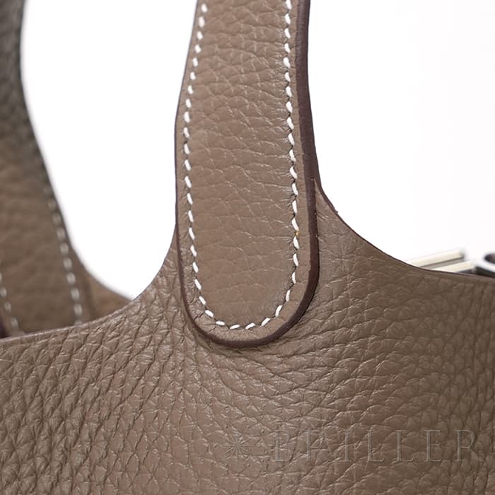 HERMES エルメス ピコタン ロック PM トリヨンクレマンス エトゥープ シルバー金具 17