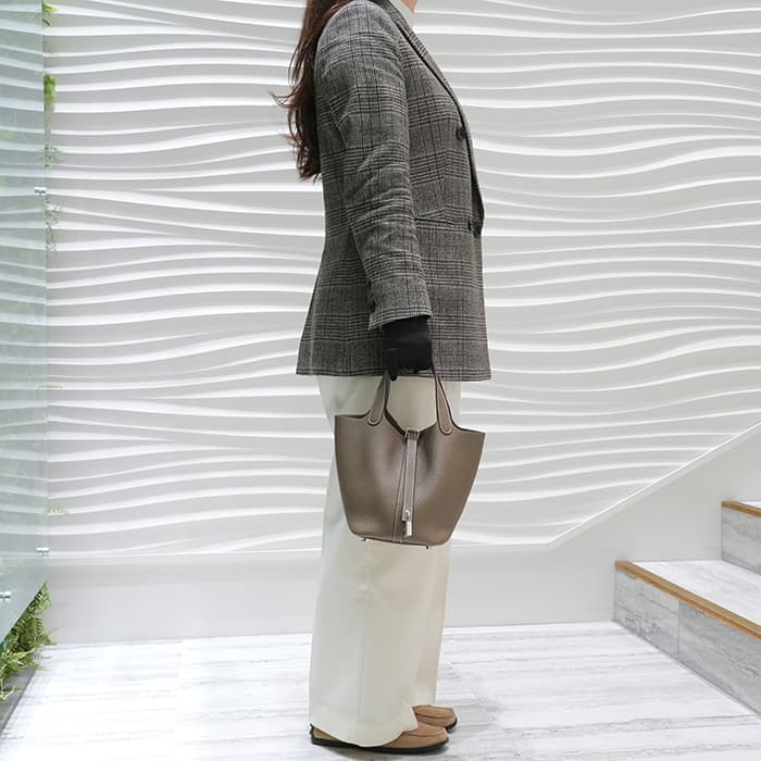 HERMES エルメス ピコタン ロック PM トリヨンクレマンス エトゥープ シルバー金具 29