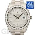 ROLEX ロレックス デイデイトII 218349A シルバー ベゼルダイヤ