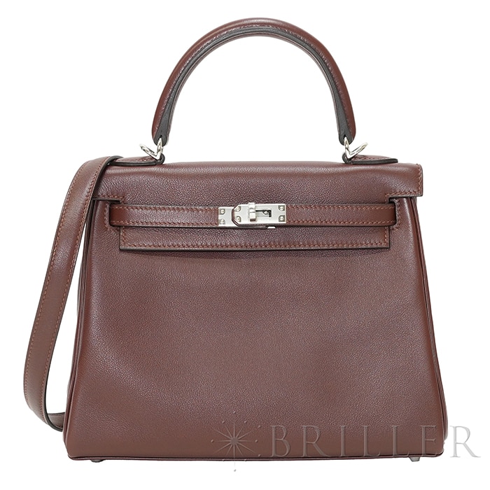 HERMES エルメス ケリー 25 ヴォーシェリー テール シルバー金具【未使用】 メイン