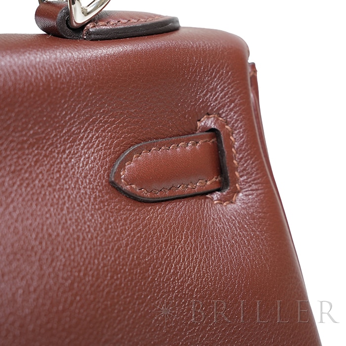 HERMES エルメス ケリー 25 ヴォーシェリー テール シルバー金具【未使用】 19