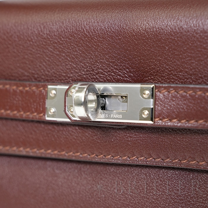 HERMES エルメス ケリー 25 ヴォーシェリー テール シルバー金具【未使用】 20
