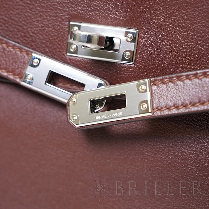 HERMES エルメス ケリー 25 ヴォーシェリー テール シルバー金具【未使用】 21