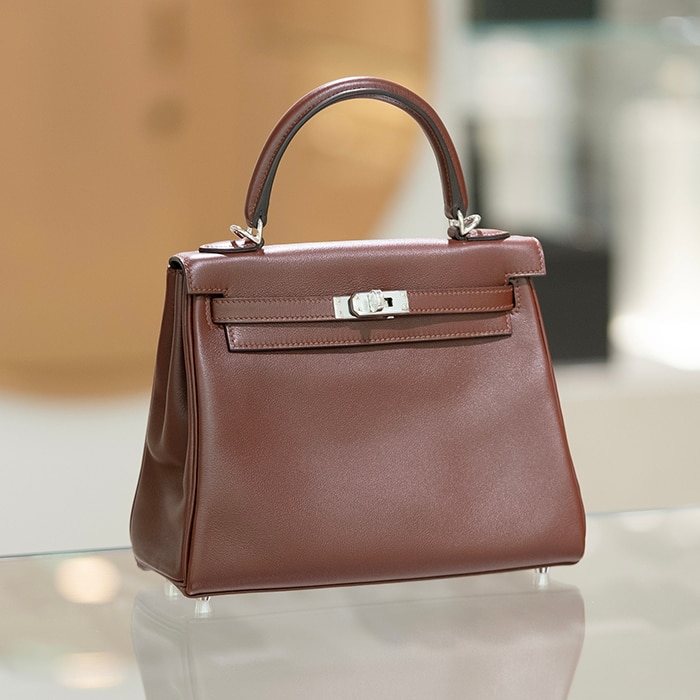 HERMES エルメス ケリー 25 ヴォーシェリー テール シルバー金具【未使用】 2