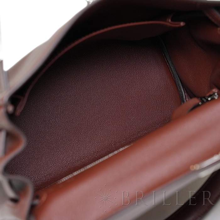HERMES エルメス ケリー 25 ヴォーシェリー テール シルバー金具【未使用】 4
