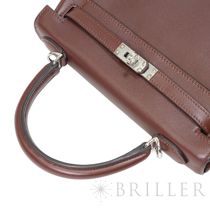 HERMES エルメス ケリー 25 ヴォーシェリー テール シルバー金具【未使用】 5