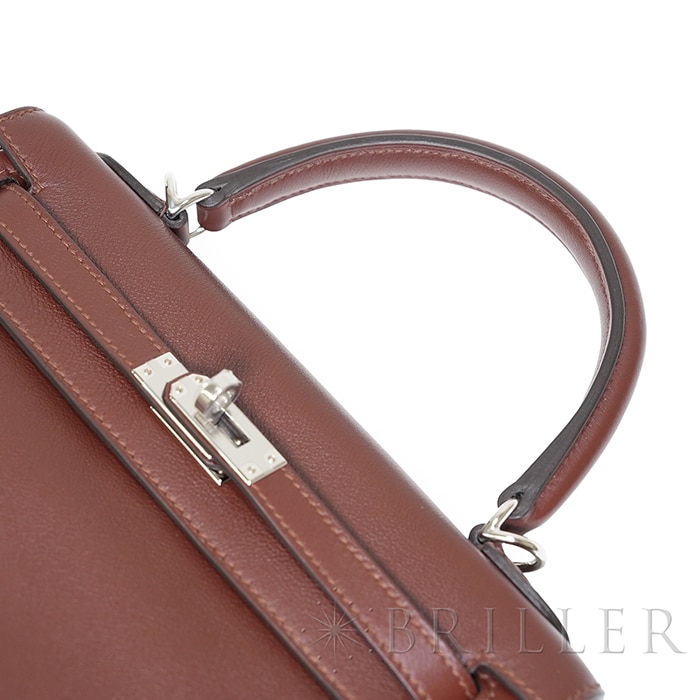 HERMES エルメス ケリー 25 ヴォーシェリー テール シルバー金具【未使用】 6