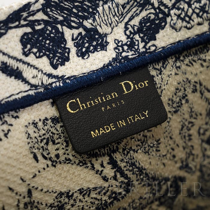 CHRISTIAN DIOR クリスチャン ディオール ブックトート バッグ ラージ トワル ドゥ ジュイ エンブロイダリー M1286ZTDT_M34I 18