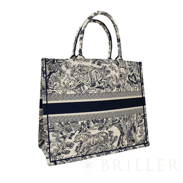 CHRISTIAN DIOR クリスチャン ディオール ブックトート バッグ ラージ トワル ドゥ ジュイ エンブロイダリー M1286ZTDT_M34I 1