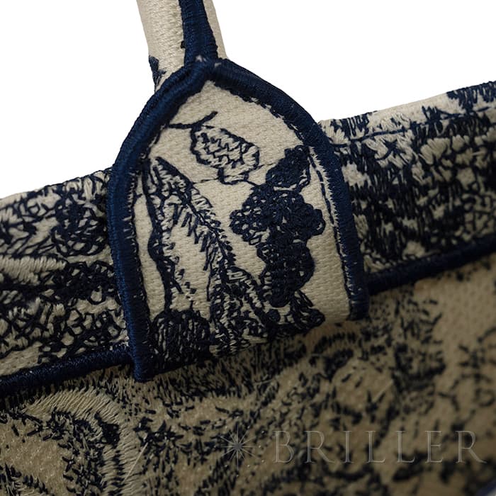 CHRISTIAN DIOR クリスチャン ディオール ブックトート バッグ ラージ トワル ドゥ ジュイ エンブロイダリー M1286ZTDT_M34I 19