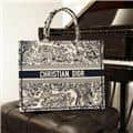 CHRISTIAN DIOR クリスチャン ディオール ブックトート バッグ ラージ トワル ドゥ ジュイ エンブロイダリー M1286ZTDT_M34I 2
