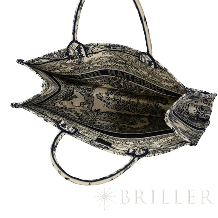 CHRISTIAN DIOR クリスチャン ディオール ブックトート バッグ ラージ トワル ドゥ ジュイ エンブロイダリー M1286ZTDT_M34I 3