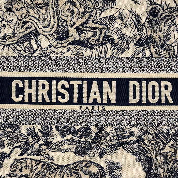 CHRISTIAN DIOR クリスチャン ディオール ブックトート バッグ ラージ トワル ドゥ ジュイ エンブロイダリー M1286ZTDT_M34I 4