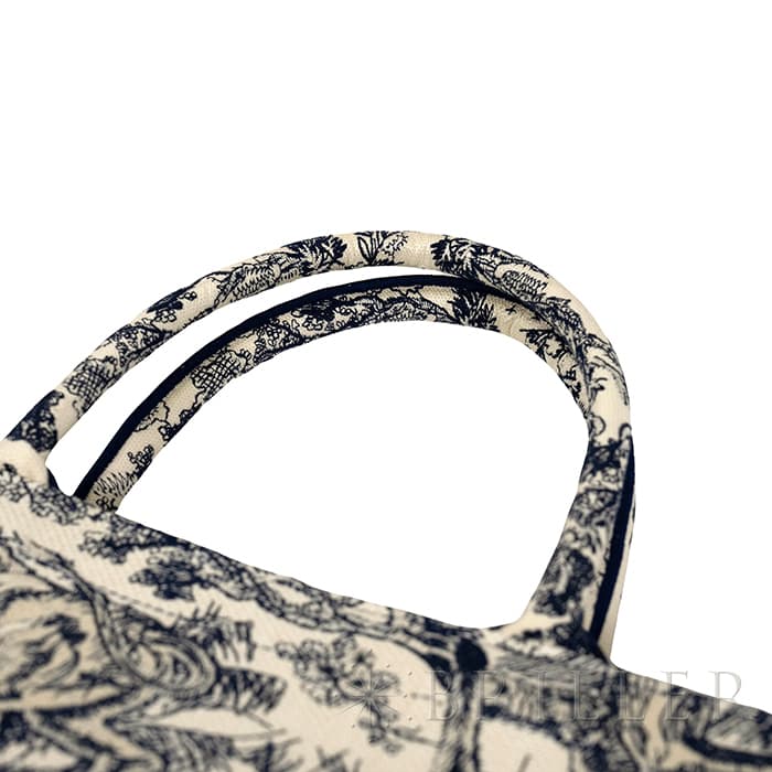 CHRISTIAN DIOR クリスチャン ディオール ブックトート バッグ ラージ トワル ドゥ ジュイ エンブロイダリー M1286ZTDT_M34I 6