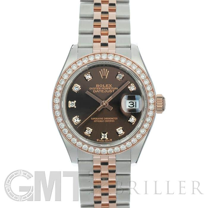 ROLEX ロレックス デイトジャスト 28 279381RBR チョコレート ジュビリーブレス 10Pダイヤ メイン