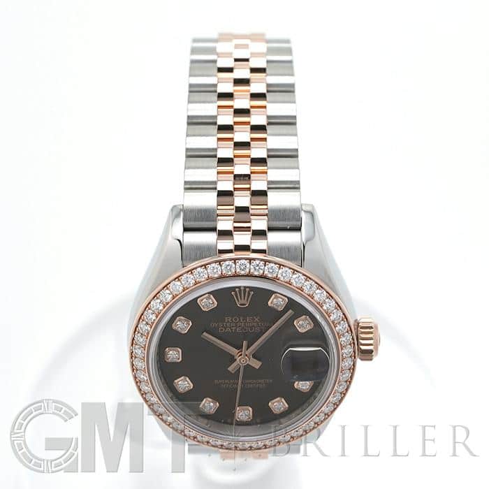 ROLEX ロレックス デイトジャスト 28 279381RBR チョコレート ジュビリーブレス 10Pダイヤ 12