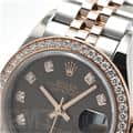 ROLEX ロレックス デイトジャスト 28 279381RBR チョコレート ジュビリーブレス 10Pダイヤ 15