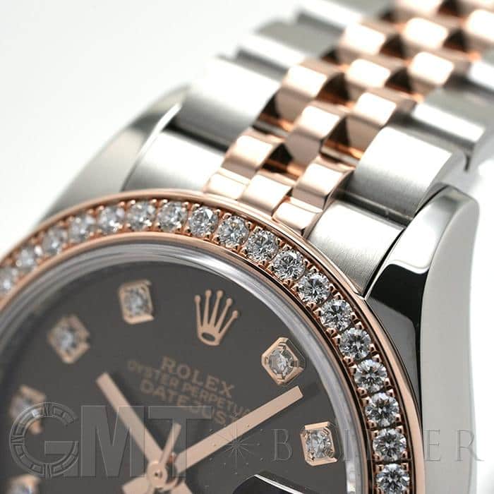 ROLEX ロレックス デイトジャスト 28 279381RBR チョコレート ジュビリーブレス 10Pダイヤ 21