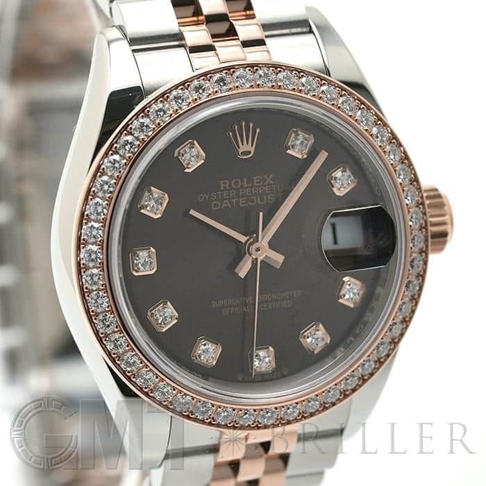 ROLEX ロレックス デイトジャスト 28 279381RBR チョコレート ジュビリーブレス 10Pダイヤ 5