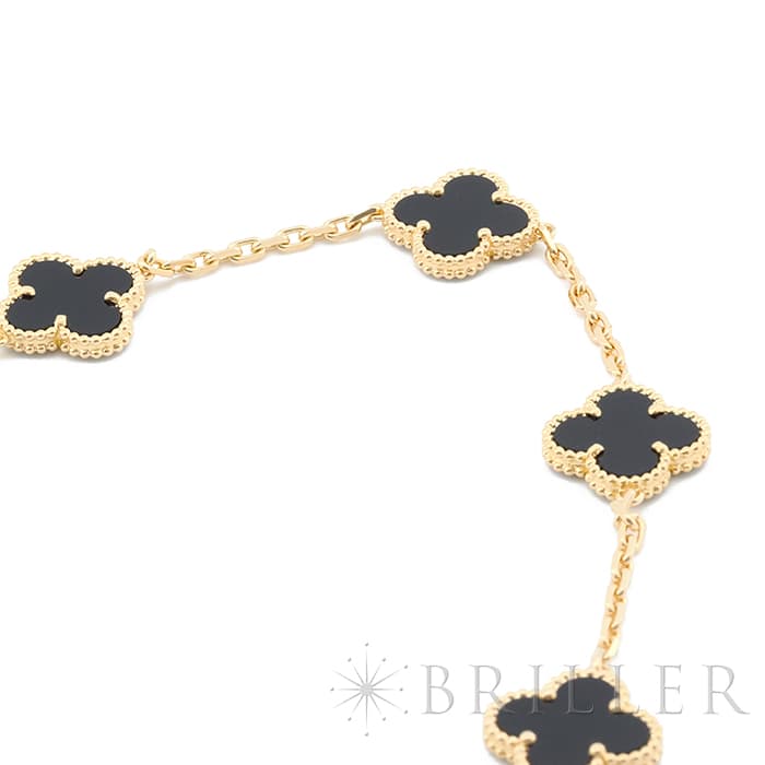 Van Cleef & Arpels ヴァン クリーフ&アーペル アルハンブラ ヴィンテージ アルハンブラ ロングネックレス 20モチーフ イエローゴールド オニキス VCARA43100 9