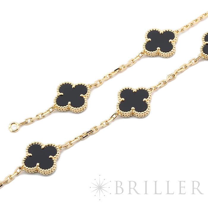 Van Cleef & Arpels ヴァン クリーフ&アーペル アルハンブラ ヴィンテージ アルハンブラ ロングネックレス 20モチーフ イエローゴールド オニキス VCARA43100 11