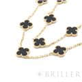 Van Cleef & Arpels ヴァン クリーフ&アーペル アルハンブラ ヴィンテージ アルハンブラ ロングネックレス 20モチーフ イエローゴールド オニキス VCARA43100 12