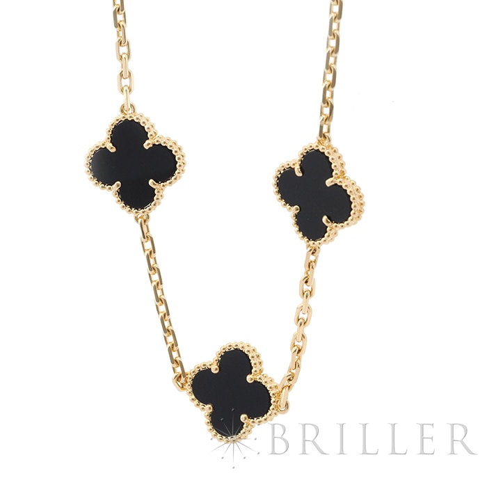 Van Cleef & Arpels ヴァン クリーフ&アーペル アルハンブラ ヴィンテージ アルハンブラ ロングネックレス 20モチーフ イエローゴールド オニキス VCARA43100 4