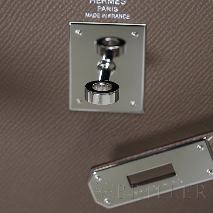 HERMES エルメス ケリー 28 エプソン エトゥープ シルバー金具 10