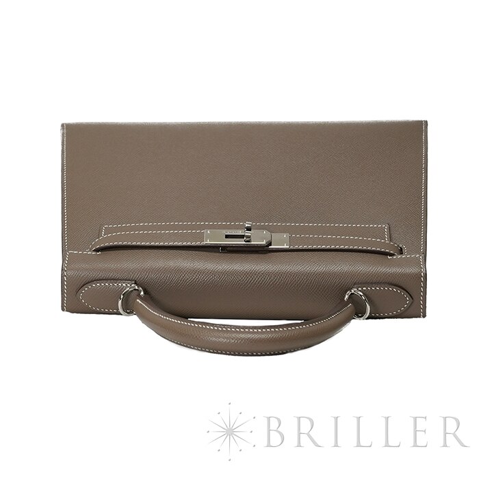 HERMES エルメス ケリー 28 エプソン エトゥープ シルバー金具 11