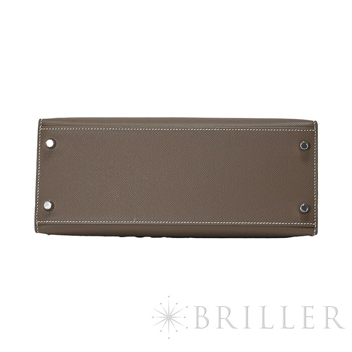 HERMES エルメス ケリー 28 エプソン エトゥープ シルバー金具 12