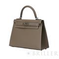 HERMES エルメス ケリー 28 エプソン エトゥープ シルバー金具 13