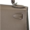 HERMES エルメス ケリー 28 エプソン エトゥープ シルバー金具 14