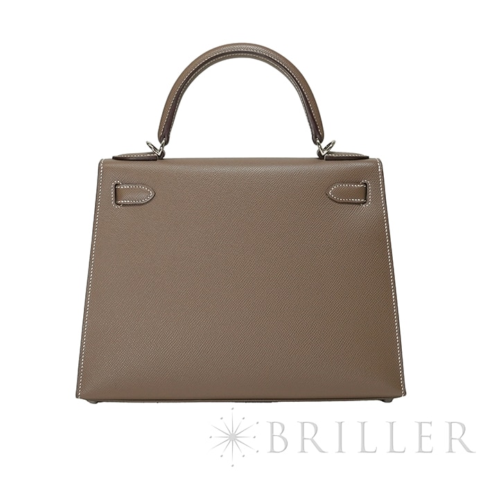 HERMES エルメス ケリー 28 エプソン エトゥープ シルバー金具 1
