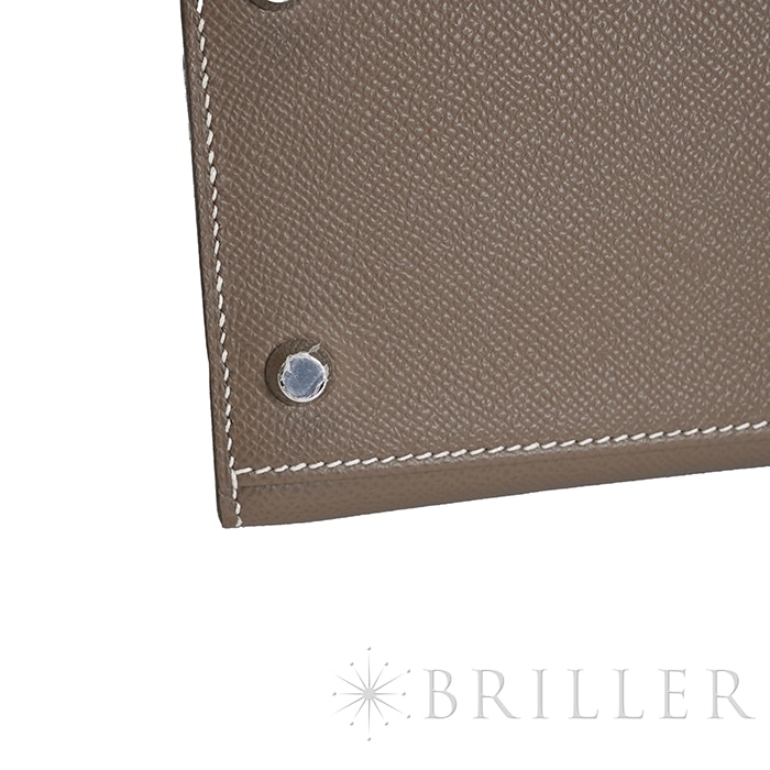 HERMES エルメス ケリー 28 エプソン エトゥープ シルバー金具 23