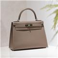 HERMES エルメス ケリー 28 エプソン エトゥープ シルバー金具 2