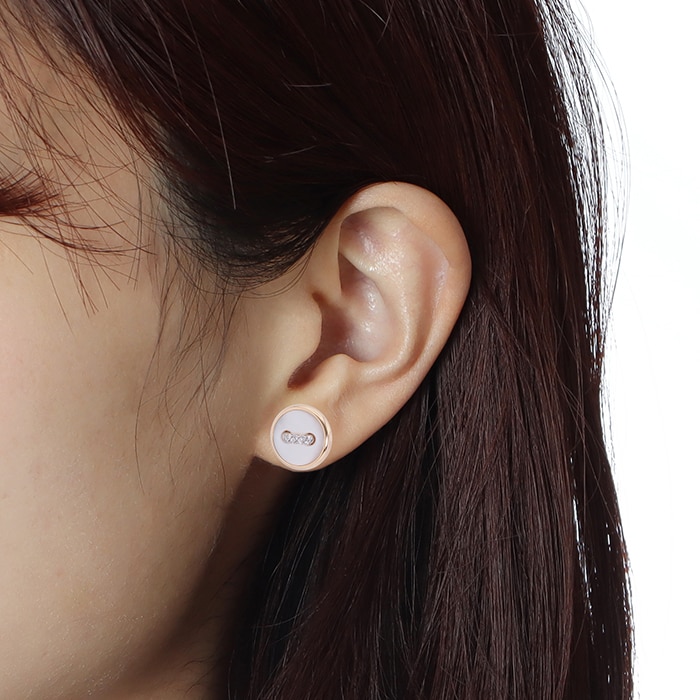 POMELLATO ポメラート Pom Pom Dot ピアス マザーオブパール ピンクゴールド POC4030_O7WHR_DB0MP 14