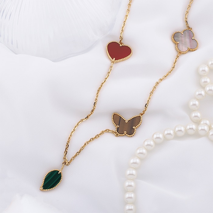 Van Cleef & Arpels ヴァン クリーフ&アーペル アルハンブラ ラッキー アルハンブラ ロングネックレス 12モチーフ VCARD80100 2