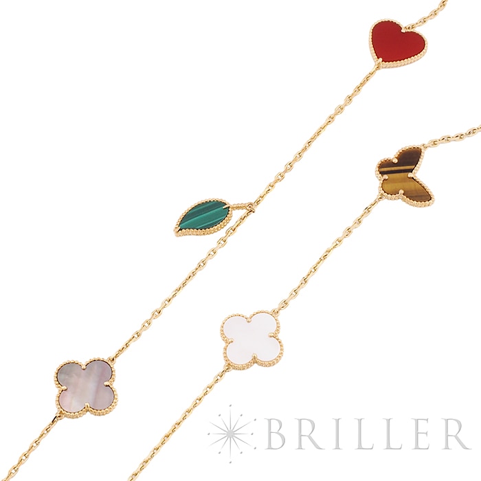 Van Cleef & Arpels ヴァン クリーフ&アーペル アルハンブラ ラッキー アルハンブラ ロングネックレス 12モチーフ VCARD80100 6