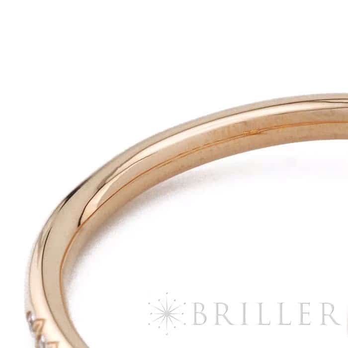 CARTIER カルティエ ジュストアンクル リング スモールモデル ピンクゴールド セミパヴェダイヤモンド 13号 B4231400 12