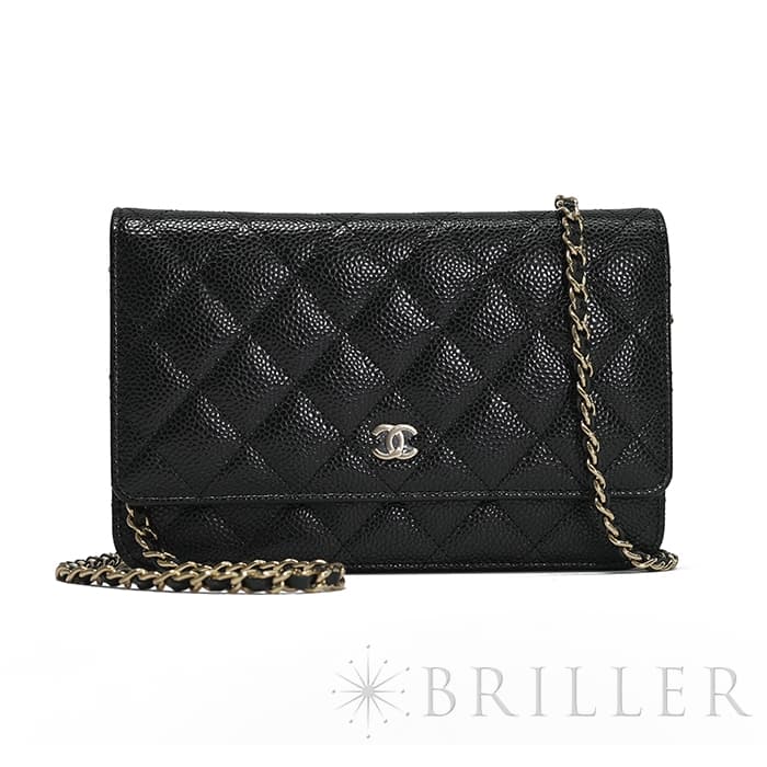 新品)CHANEL シャネル マトラッセ チェーンウォレット キャビアスキン 